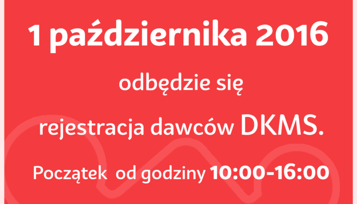 Rejestracja dawców szpiku DKMS 2016