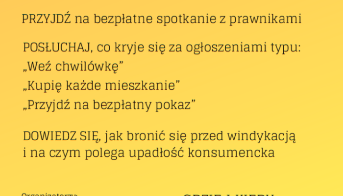 prelekcja prawnika - jak uniknąć kłopotów finansowych i prawnych 2019