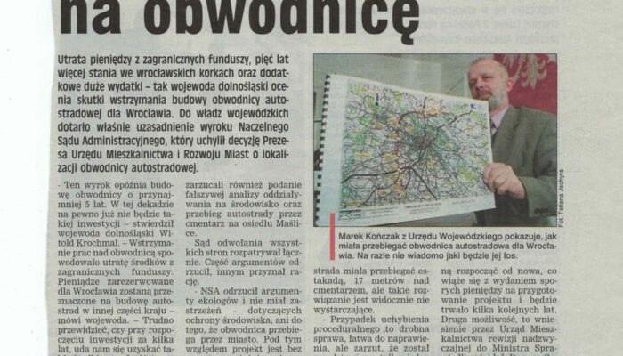 wycinek prasowy Maślice Autostradowa Obwodnica Wrocławia 2